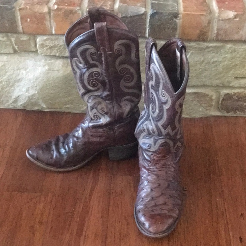 Tony Lama Full Quill Ostrich Boots
